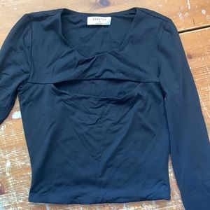 Babaton Contour Long Sleeve Crop Top